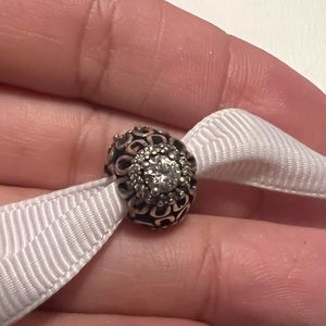 PANDORA S925 Flower rhinestones Charm